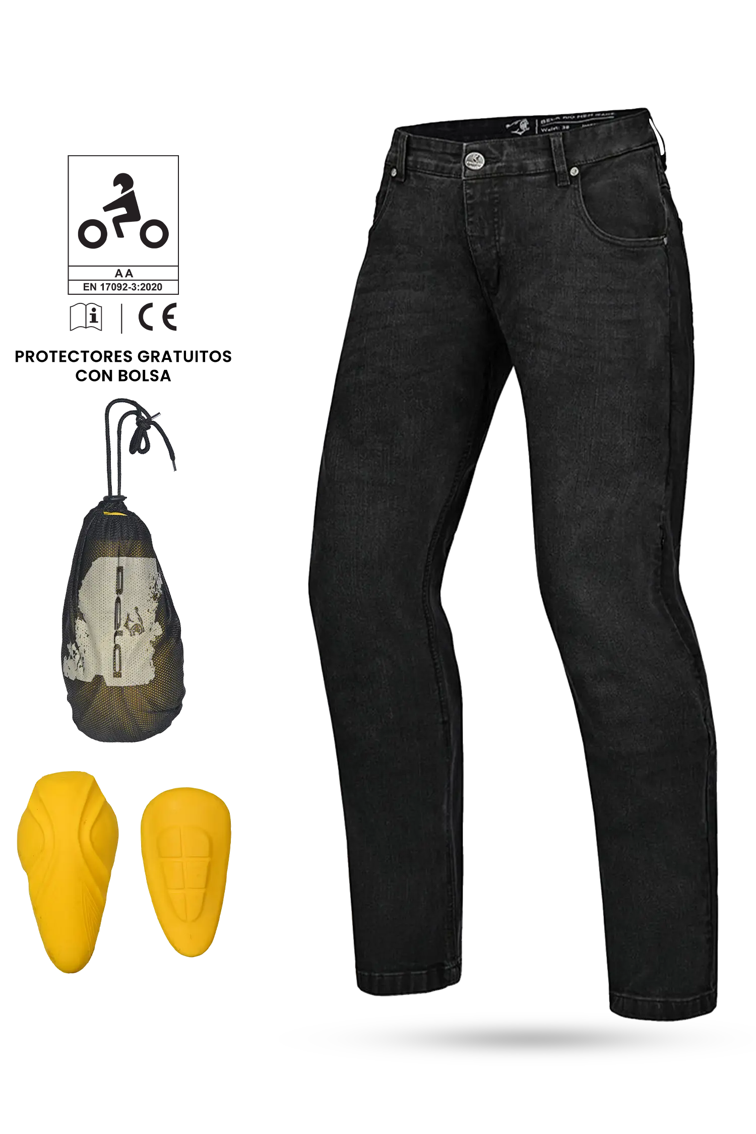 BELA uomo Rio 32 Pantaloni neri 