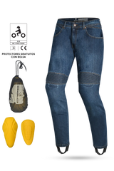 R-tech Valencia Omologato CE  livello AA  Jeanss UOMO BLU 34L 