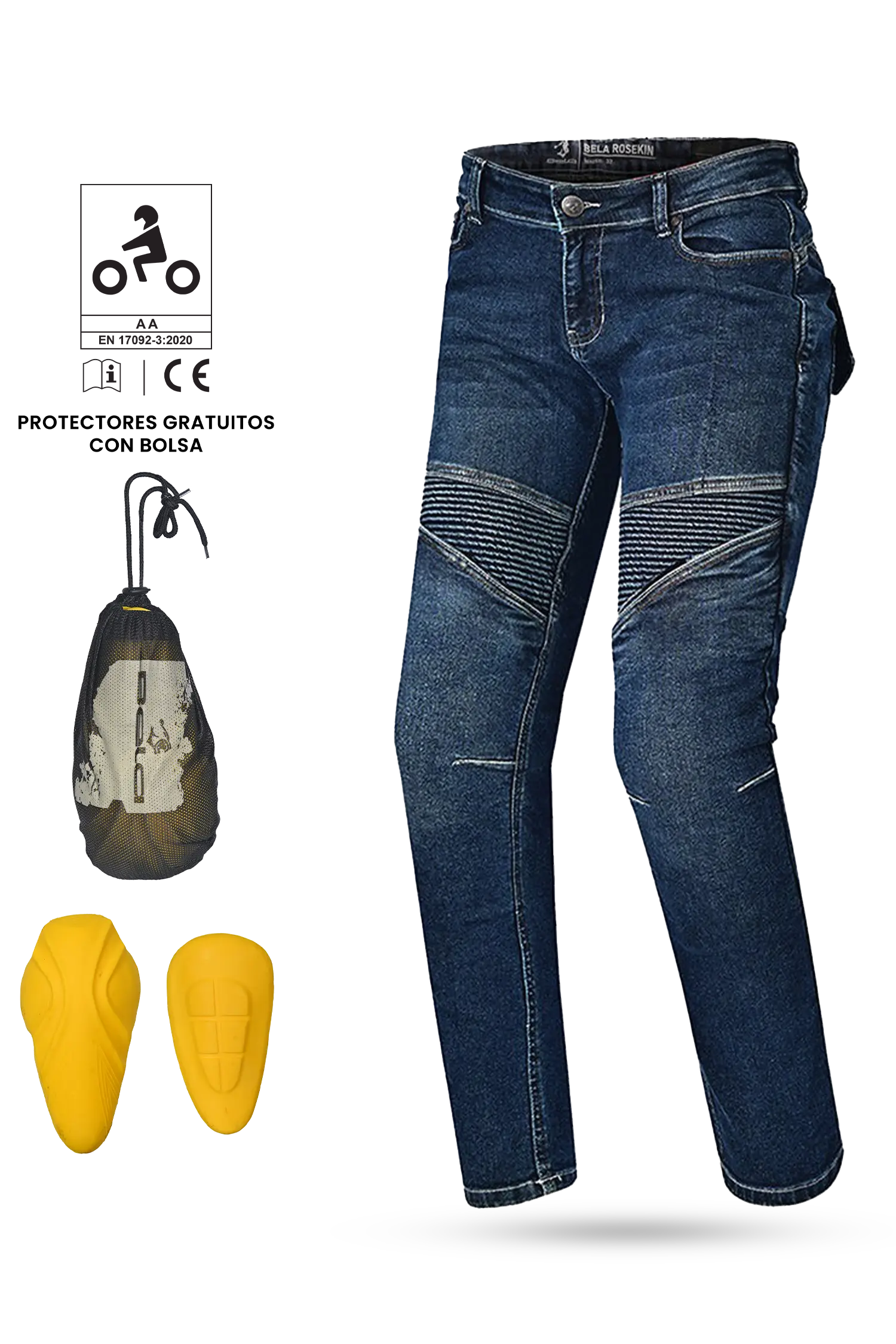 Bela - Pantalon Rosekin lady Socks 32L Azul 