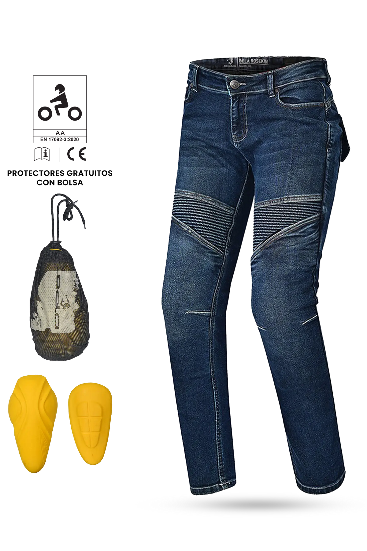 Bela - Pantalon Rosekin lady Socks 32L Azul 