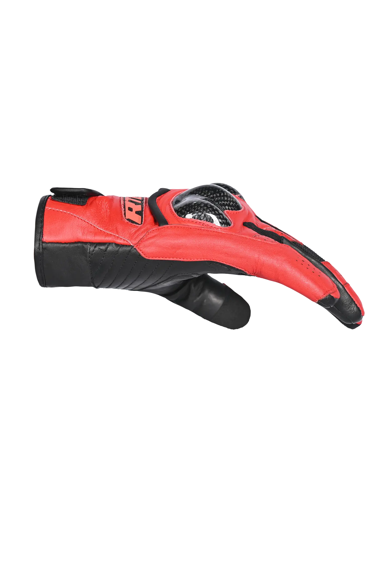 R-Tech Falcon Guanti Per Moto Nero Rosso 
