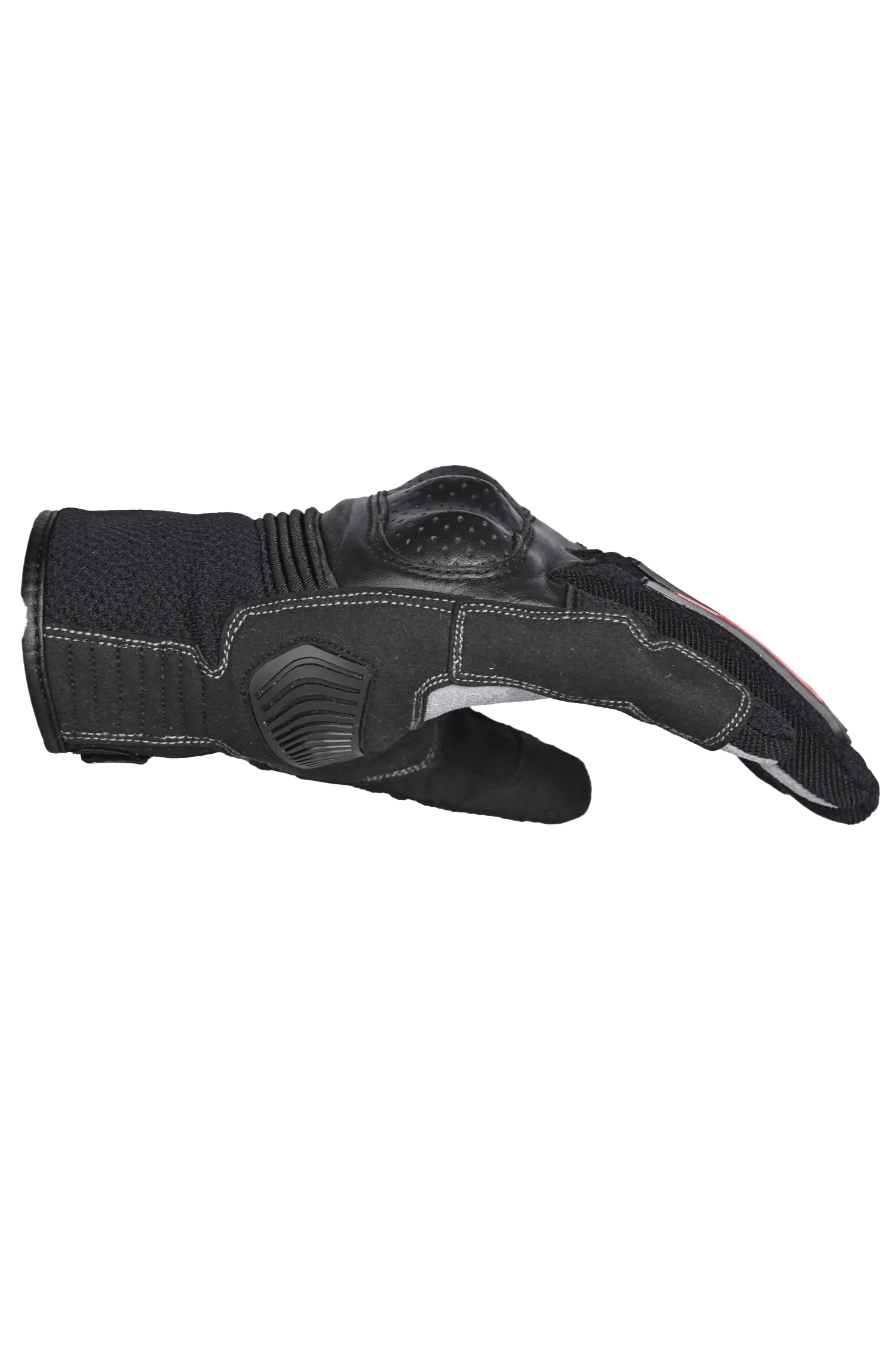 Bela Drift Donna Guanti Moto In Tessuto Nero Rosso 