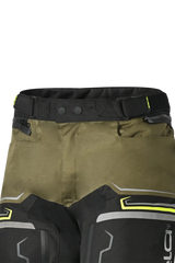 Bela Watson Pantaloni da moto touring Nero/Marrone/Giallo Fluor 