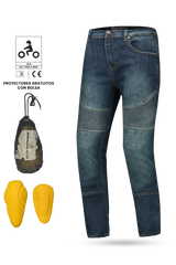 BELA - Pantalón Denim Jeans Urban Lady 32L Vintage Azul 