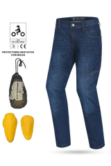 BELA Stroke Pantaloni Protettivi Moto Blu 