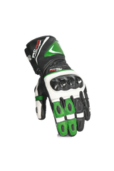 Bela Rocket Long Nero/verde Guanto da Motociclista 
