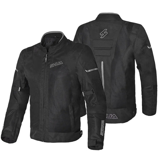 SHUA GRAVITY LITE GIACCA IN TESSUTO NERO/GRIGIO Estivo traforato Uomo 