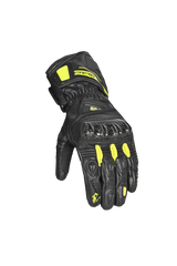 BELA Venom RS Guanti da corsa da Donna- Neri / Giallo Fluorescente 