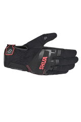 Shua - Sea Breeze Guantes Nero/Rosso 