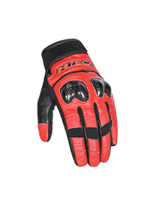 R-Tech Falcon Guanti Per Moto Nero Rosso 