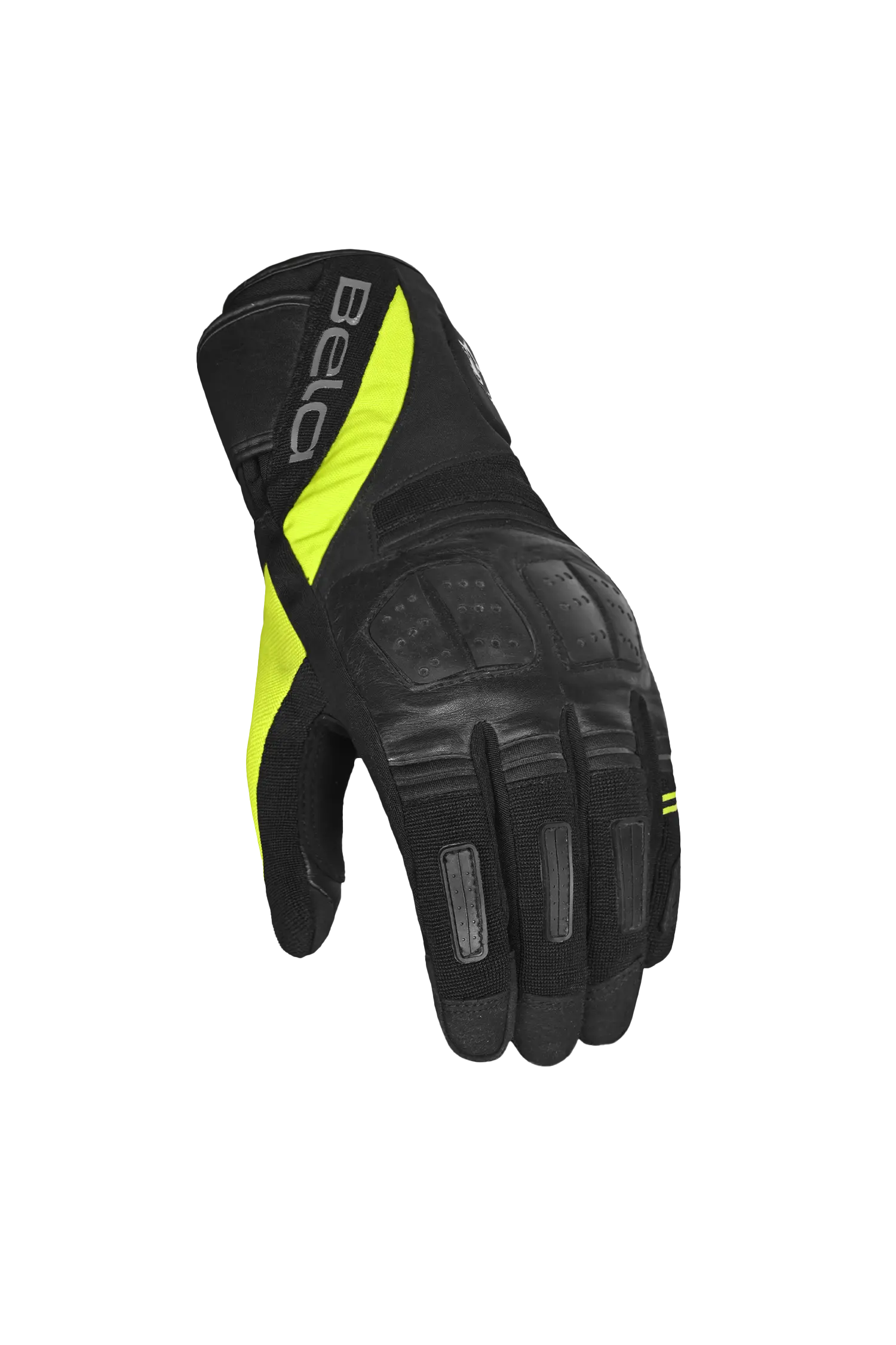 Bela Highway Donna Guanti invernali da Donna Nero Fluor giallo 