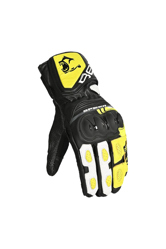 Bela Lemox Guanti per corsa nero/bianco/giallo 