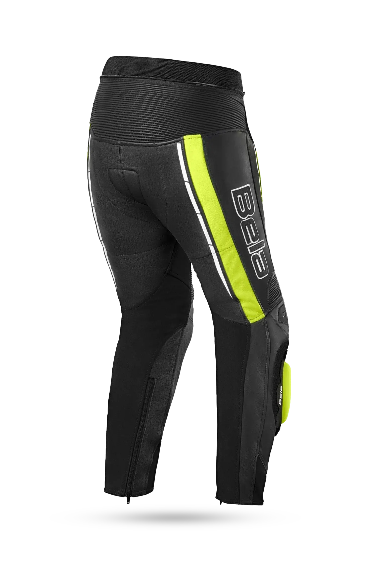 Bela Rocket Nero Giallo UOMO Pantalone (Pelle Di Canguro Mix) 