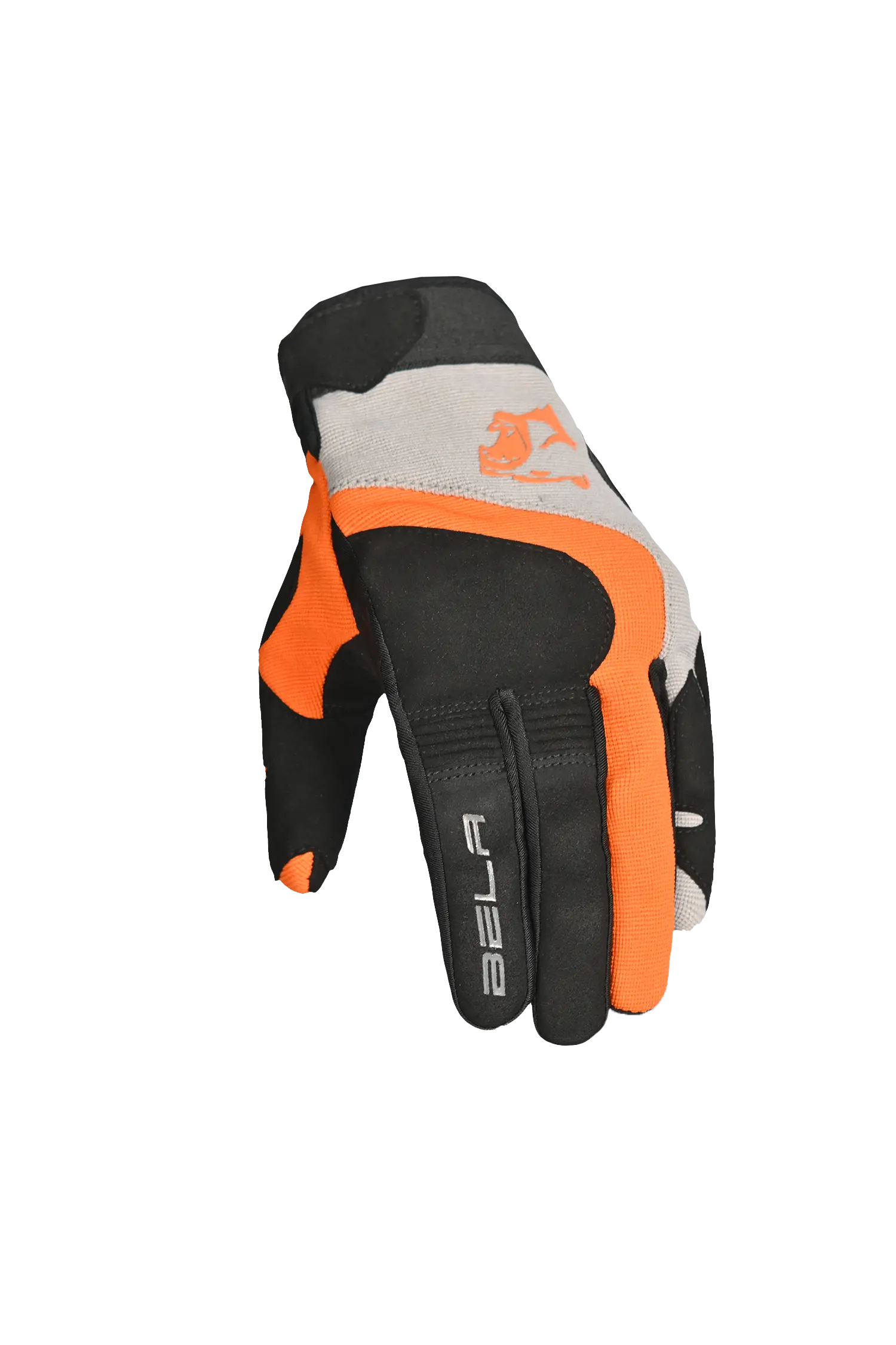 Bela Adventure Uomo Guanto Tessile Nero Arancio 