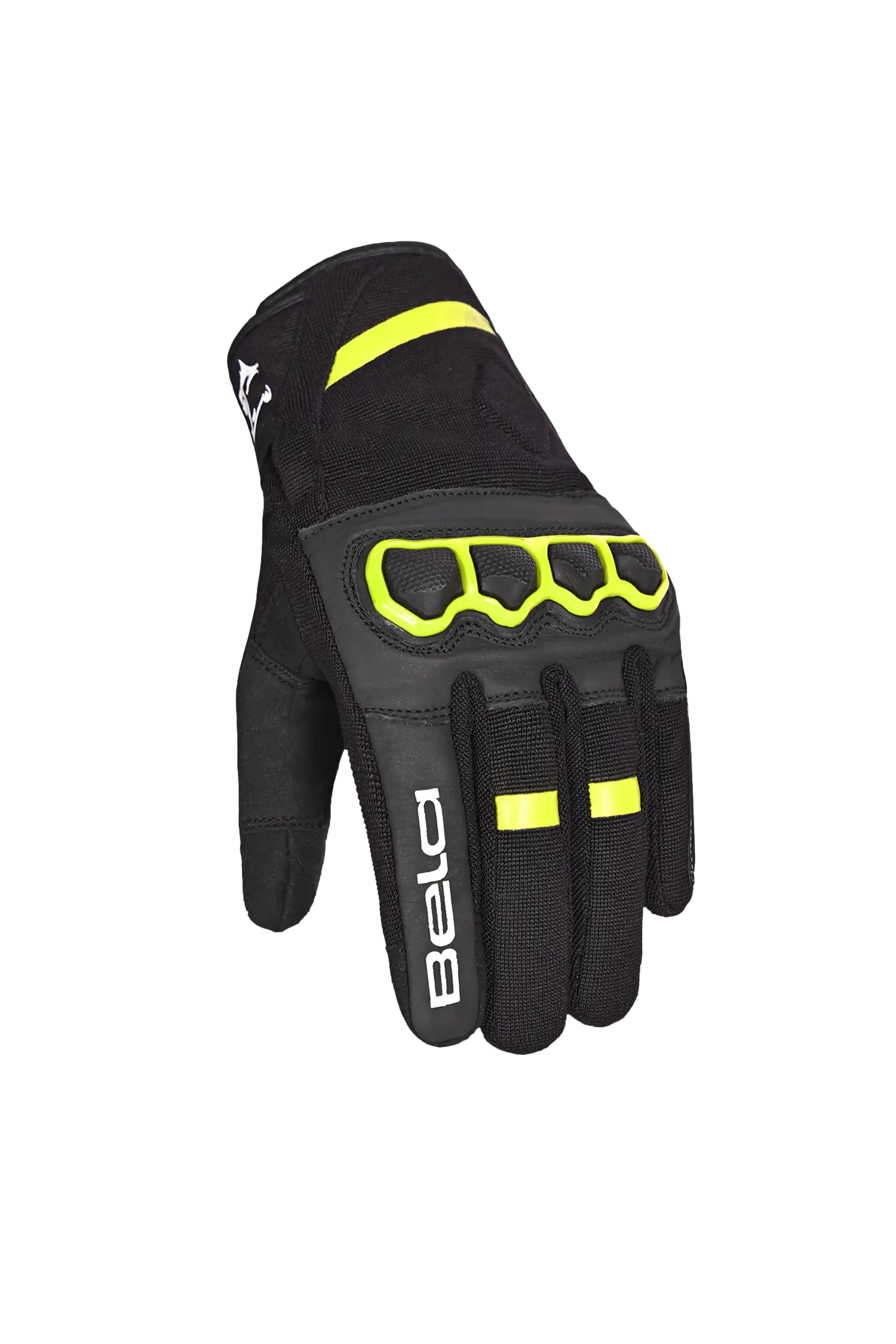 Bela Tracker Guanti invernali da Moto Uomo Nero/Giallo Fluor 