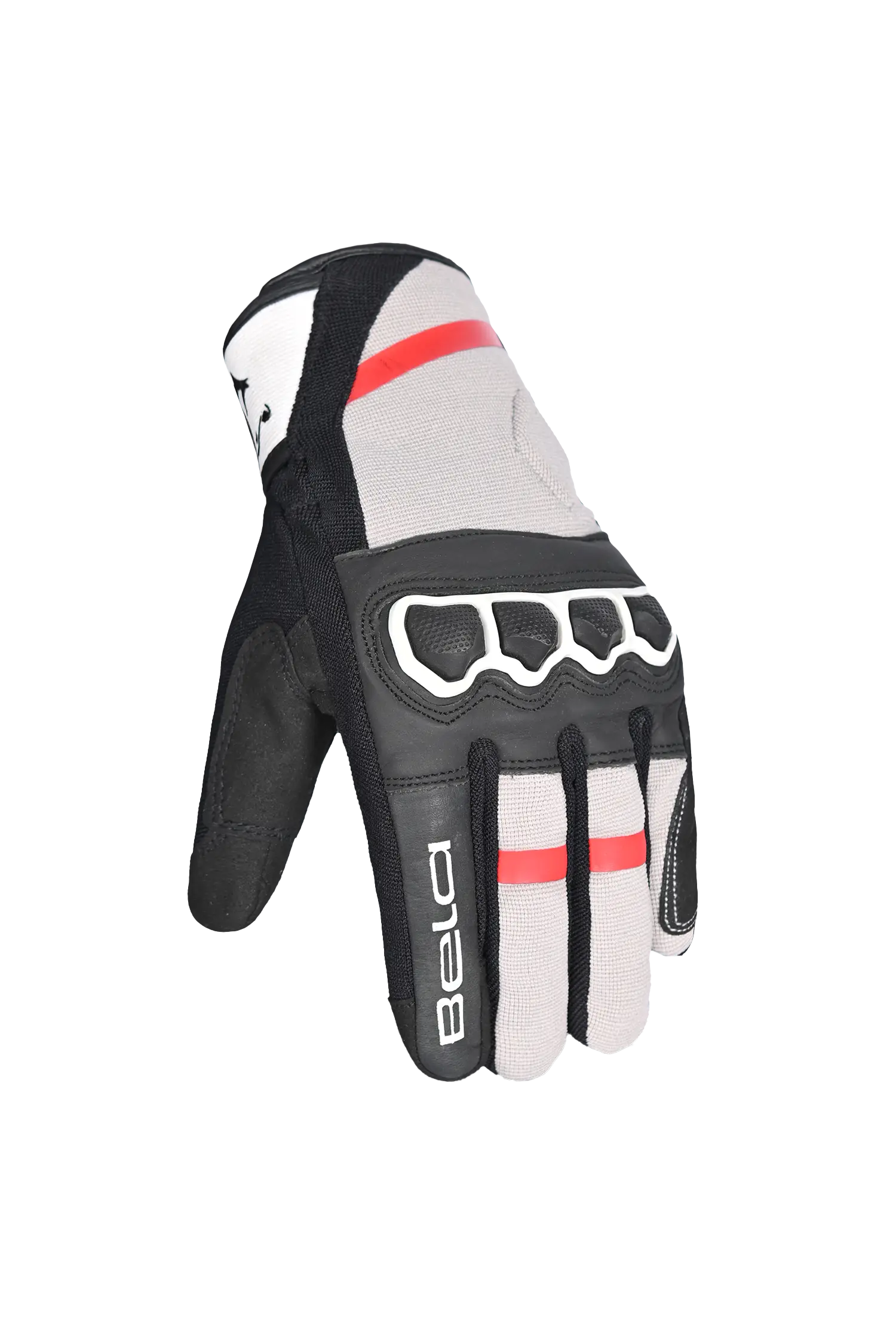 Bela Tracker Men Guanti invernali da Moto Uomo Nero/Rosso/Bianco 