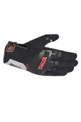 Shua - Sea Breeze Guantes Nero/Grigio/Rosso 