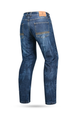BELA - Pantalon Rio 34L Tie & DY Azzurro 