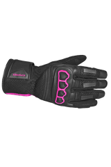 Bela Twix Donna Guanti Moto Nero Rosa 