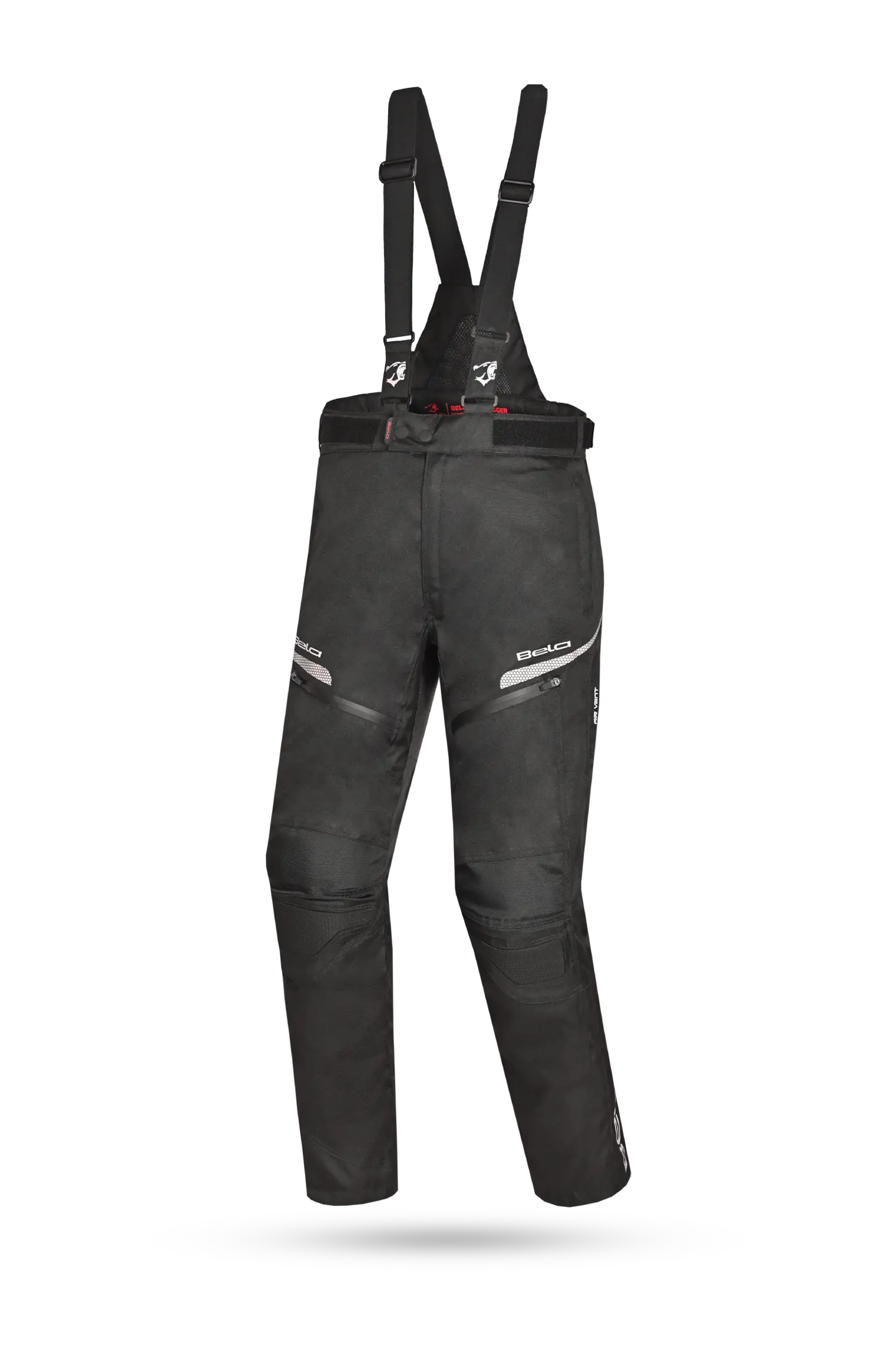 BELA - Pantalón Textil Calm Digger 34L Nero/Rojo 