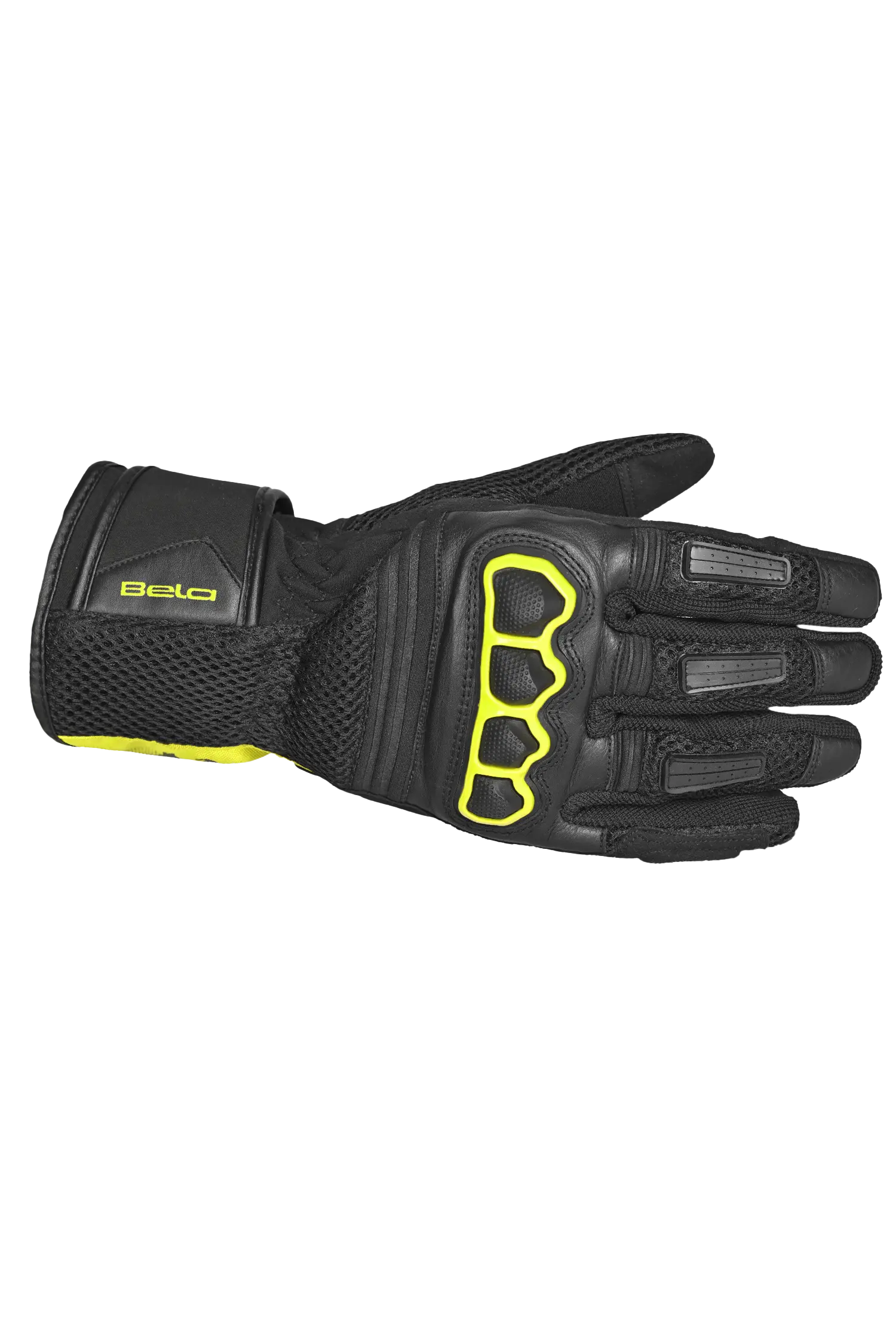 Bela Twix Donna Guanti Moto Nero Giallo 