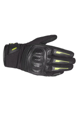 Bela Drift Donna Guanti Moto Tessuto Nero Giallo 