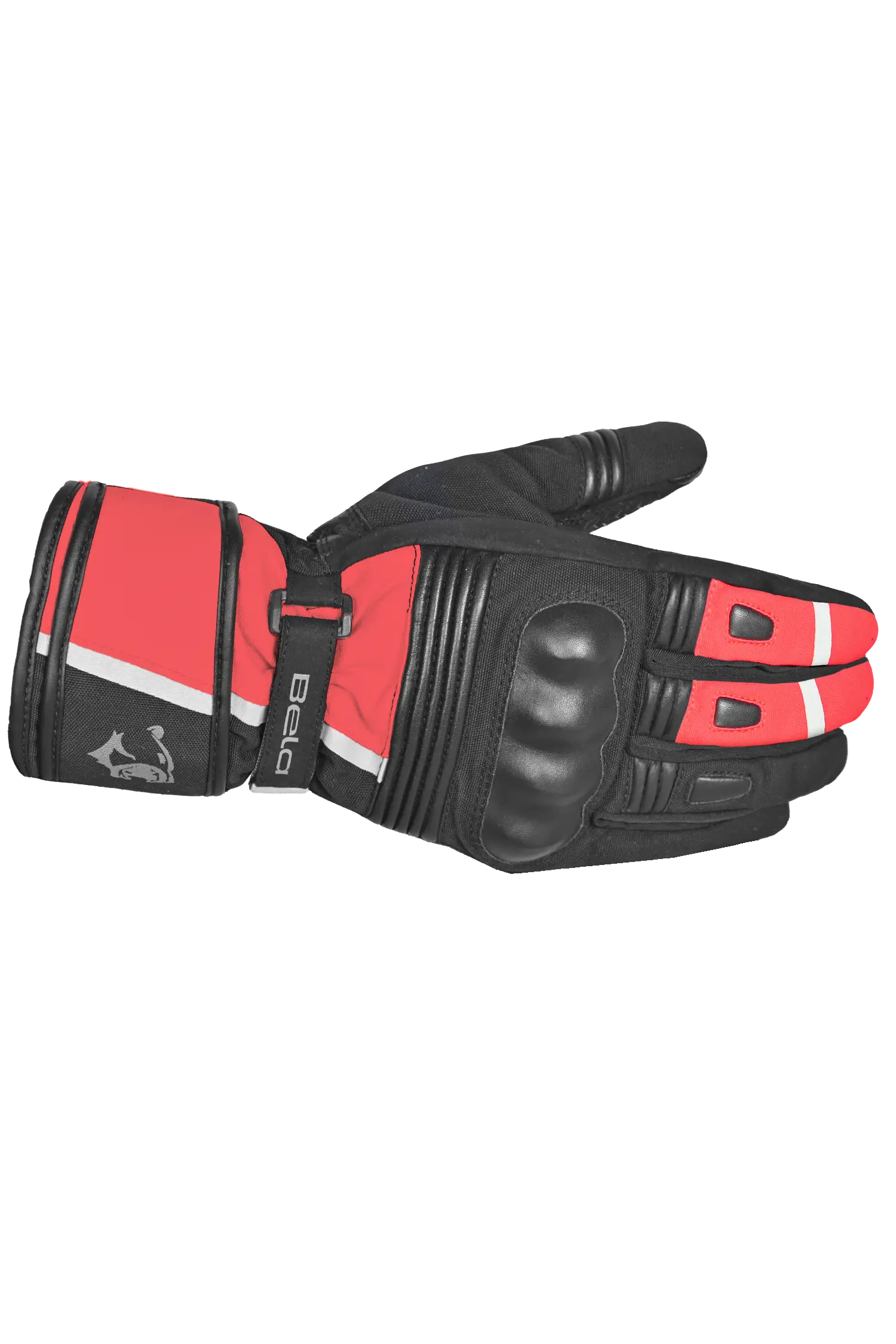 Bela Ice Winter WP Guanti Moto Nero/Rosso 