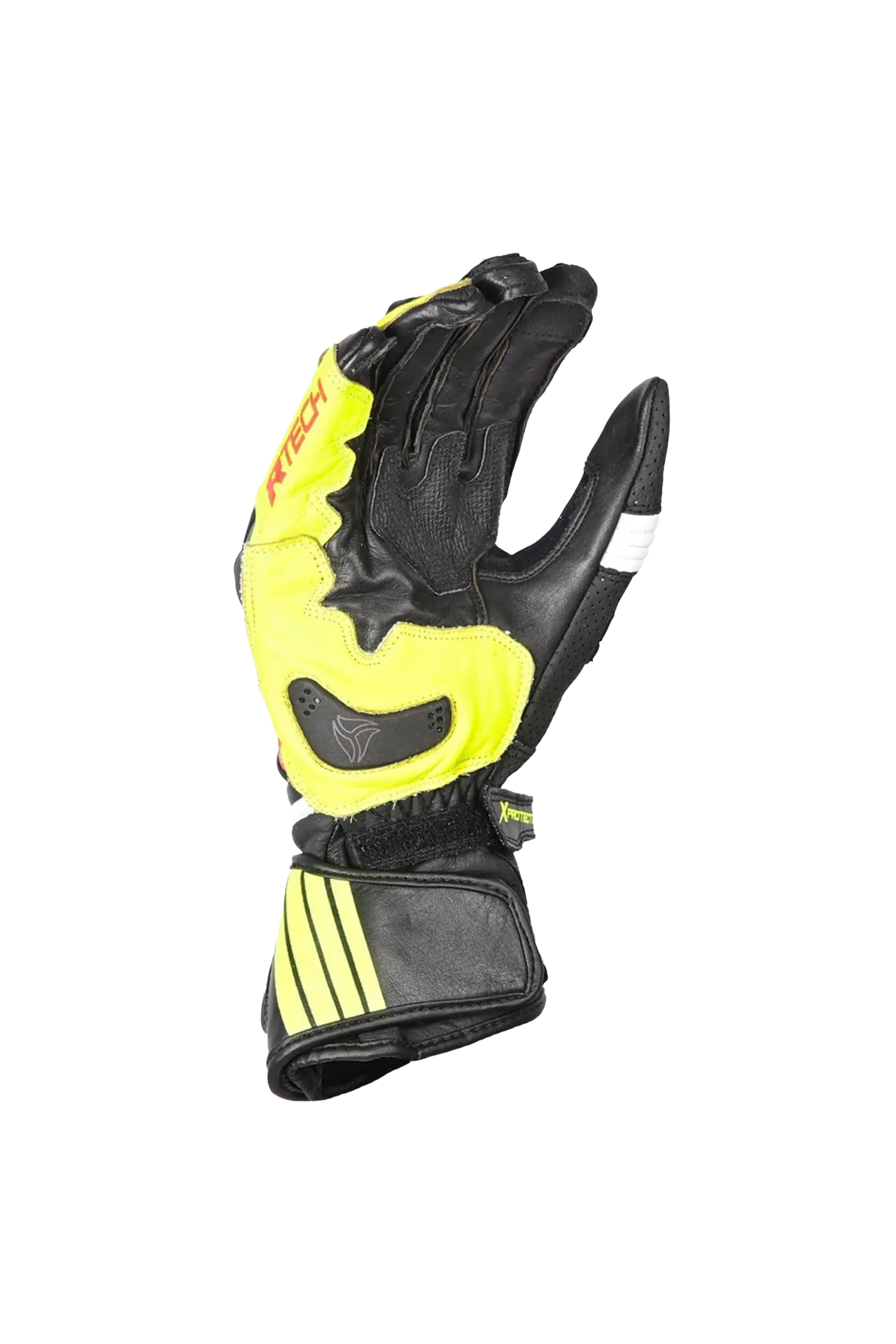 R-tech GP Racing  Guanti da corsa da uomo NERO/GIALLO 