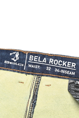 BELA Pantalon Rocker 30L Inseam Denim Jeans CE Azul 