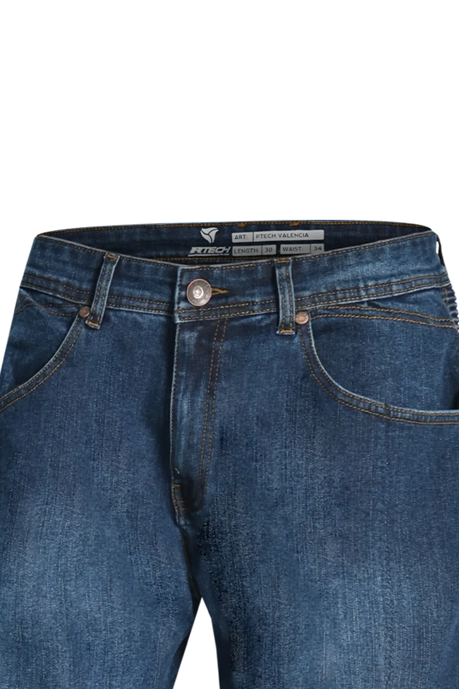 R-tech Valencia Omologato CE  livello AA  Jeanss UOMO BLU 34L 