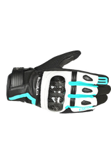 Bela Air Flow Donna Guanti moto estivi Nero / Terquise 