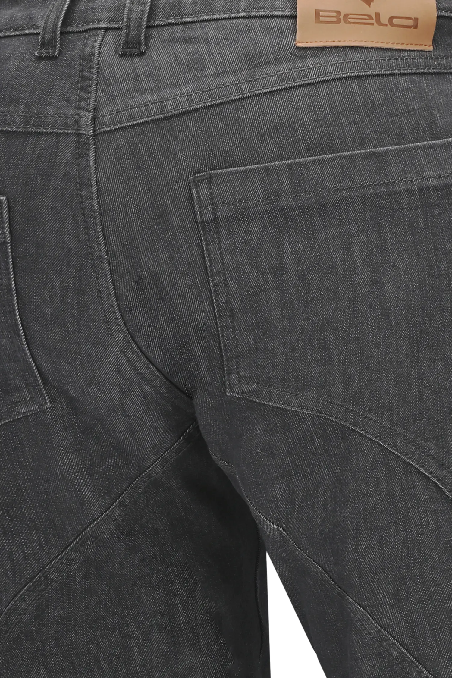 BELA Pantalon Rocker 30L Inseam Denim Jeans CE Vaquero Gris 