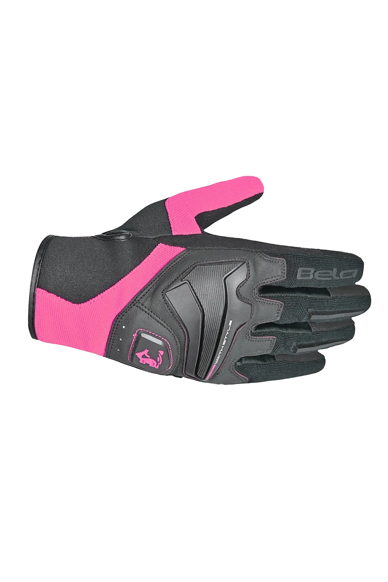 Bela - Guanto In Tessuto Star Lady Nero/rosa 