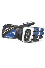 Bela Rocket Long  Guanto da Motociclista Nero/Blue/Bianco 