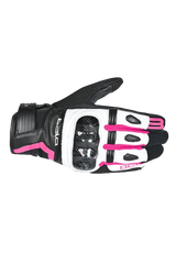 Bela Air Flow Donna Guanti moto estivi Nero Rosa 