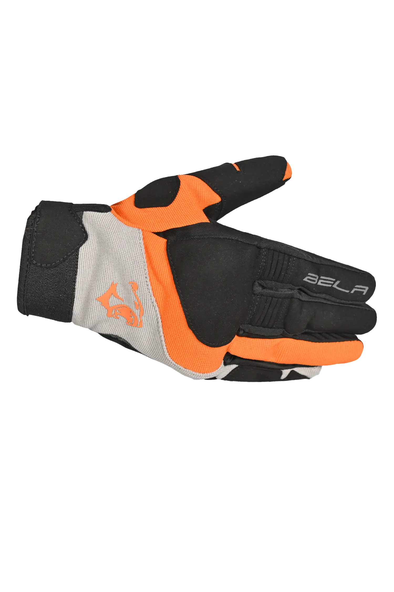 Bela Adventure Uomo Guanto Tessile Nero Arancio 