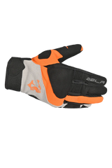 Bela Adventure Uomo Guanto Tessile Nero Arancio 