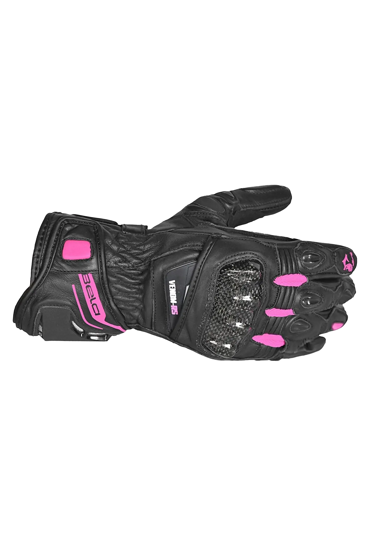 Bela Venom RS Lady Guanti da corsa donna Nero/Rosa 