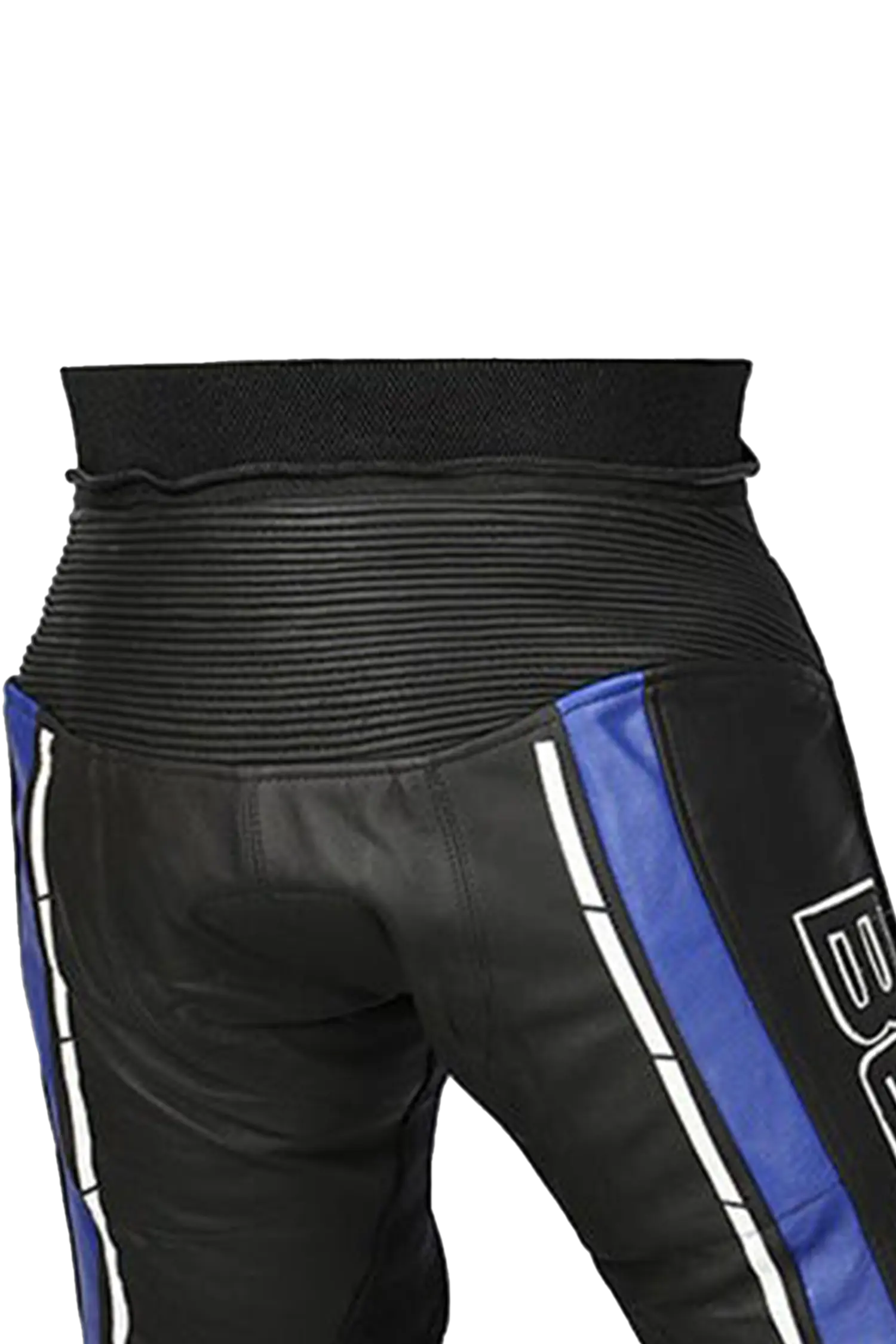 Bela Rocket Nero BLU donna Pantalone (Pelle Di Canguro Mix) 