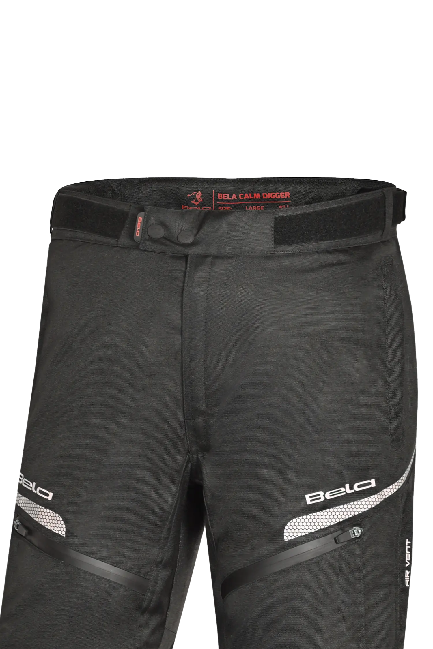 BELA - Pantalón Textil Calm Digger 34L Nero/Rojo 