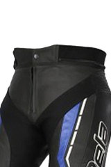 Bela Rocket Nero BLU donna Pantalone (Pelle Di Canguro Mix) 