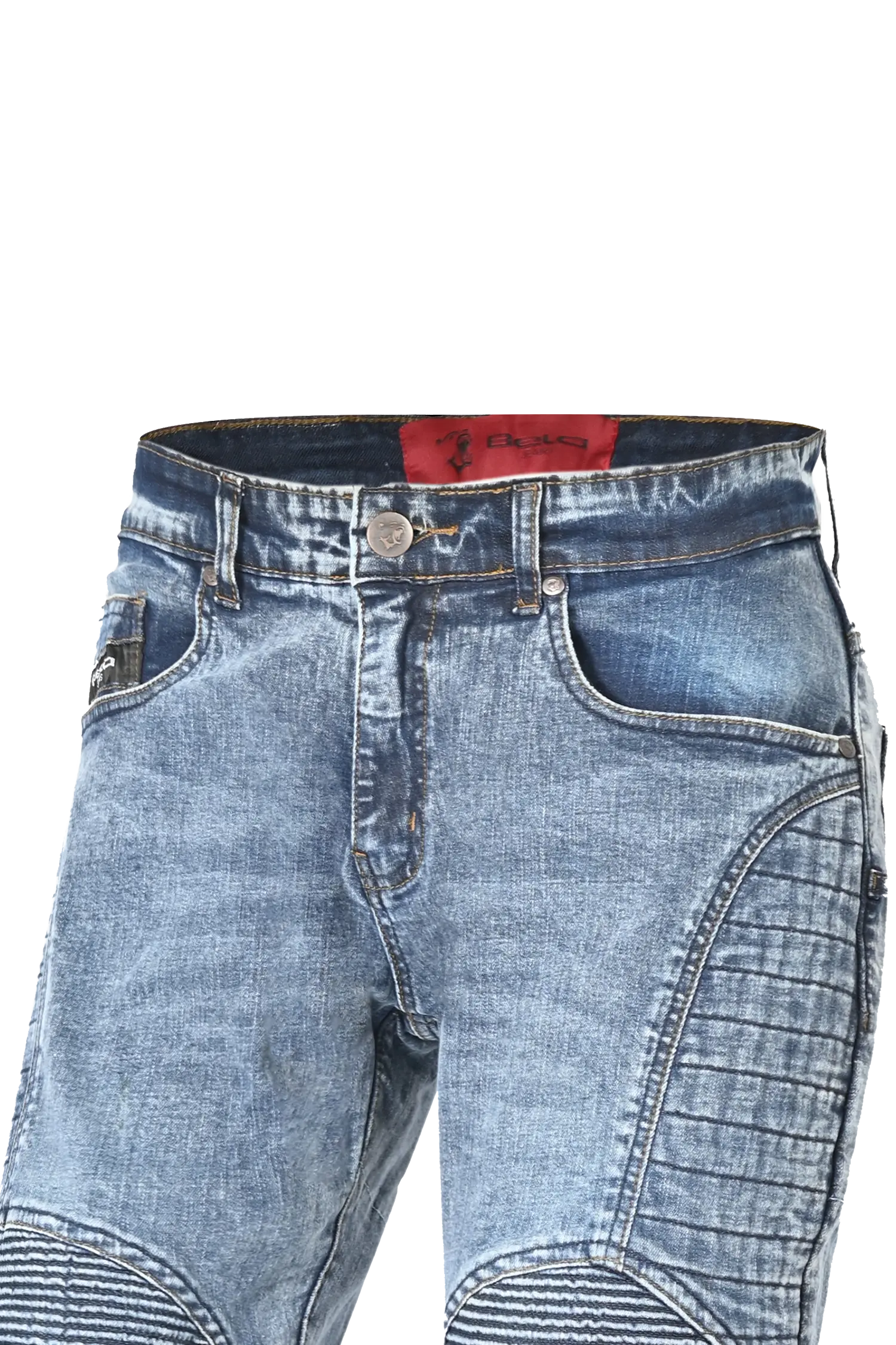 BELA Jack Jeans Da Motociclista Da Uomo Blu 