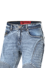 BELA Jack Jeans Da Motociclista Da Uomo Blu 