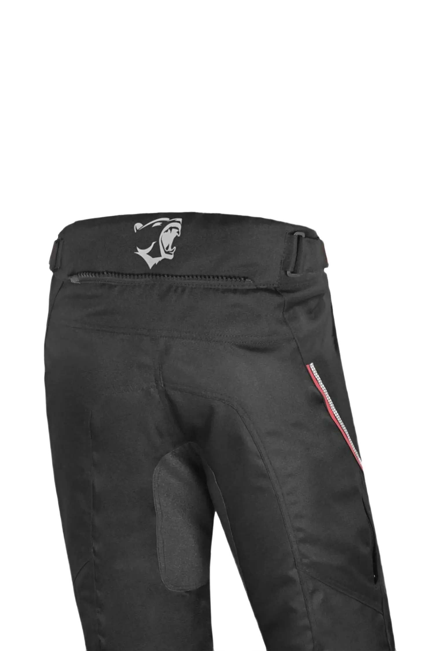 BELA - Pantaloni Calm Digger 30L in tessuto nero/rosso 