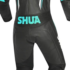 SHUA INFINITY TUTA DONNA 1PC NERO BIANCO  TURQUESA 
