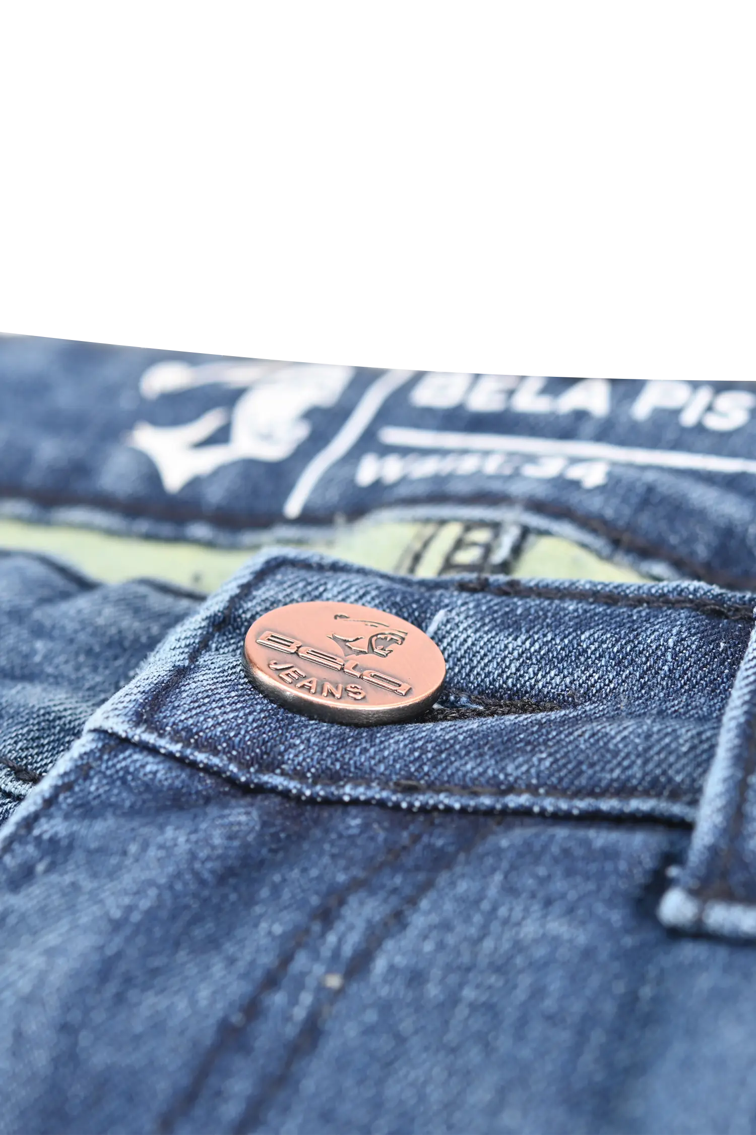 Bela PISTON Jeans Moto per Uomo blu 