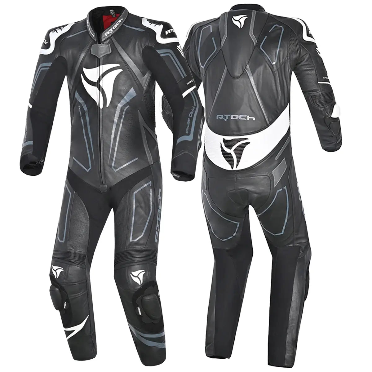 R-Tech Rising Star Kangaroo Mix Tuta Moto Intera Nero/Bianco 