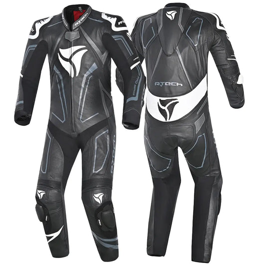 R-Tech Rising Star Kangaroo Mix Tuta Moto Intera Nero/Bianco 