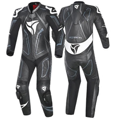 R-Tech Rising Star Kangaroo Mix Tuta Moto Intera Nero/Bianco 