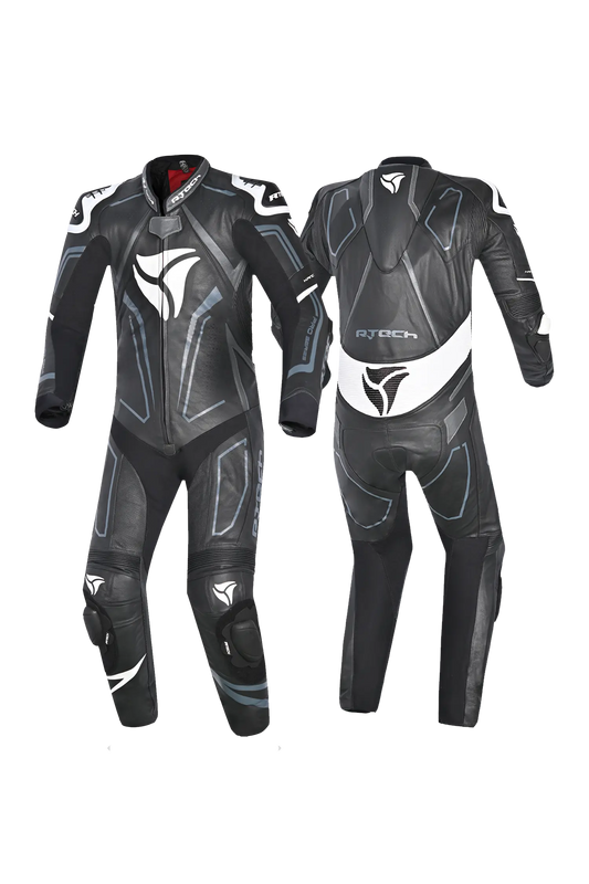 R-Tech Rising Star Kangaroo Mix Tuta Moto Intera Nero/Bianco 
